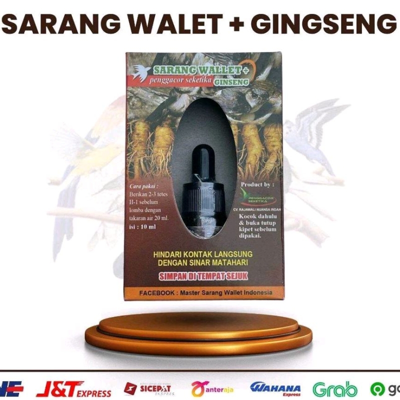 Sarang Walet Penggacor Seketika 5 ml & 10 ml Vitamin Sarang Walet Asli Penggacor Burung Suplemen Gac