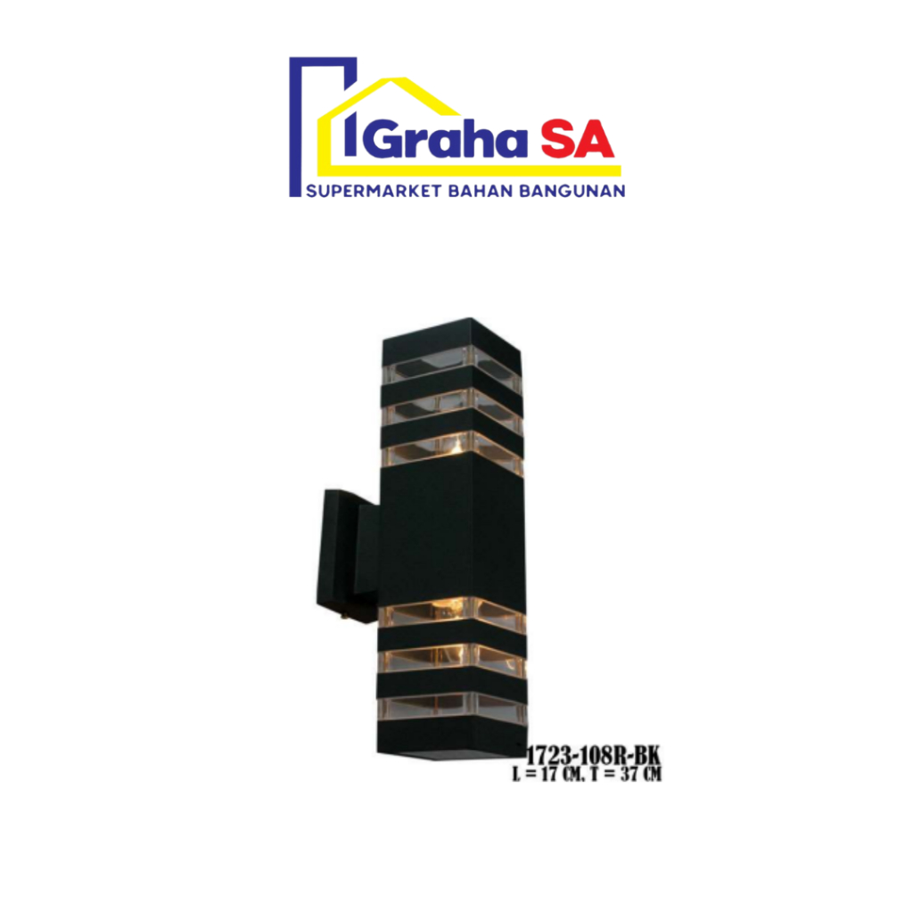 LUMINA LAMPU DINDING 1723 108R BK