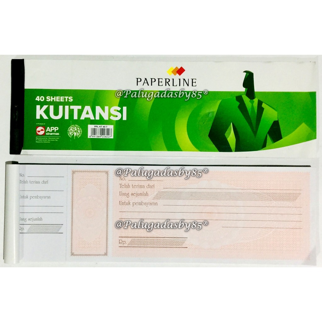 

(1 Biji) GROSIR Buku Kwitansi PAPERLINE KT40T Tanggung 9 x 28.5 cm / Kuitansi PAPERLINE KT 40 T Tanggung Sedang / Kuitansi Paperline (1 Biji)