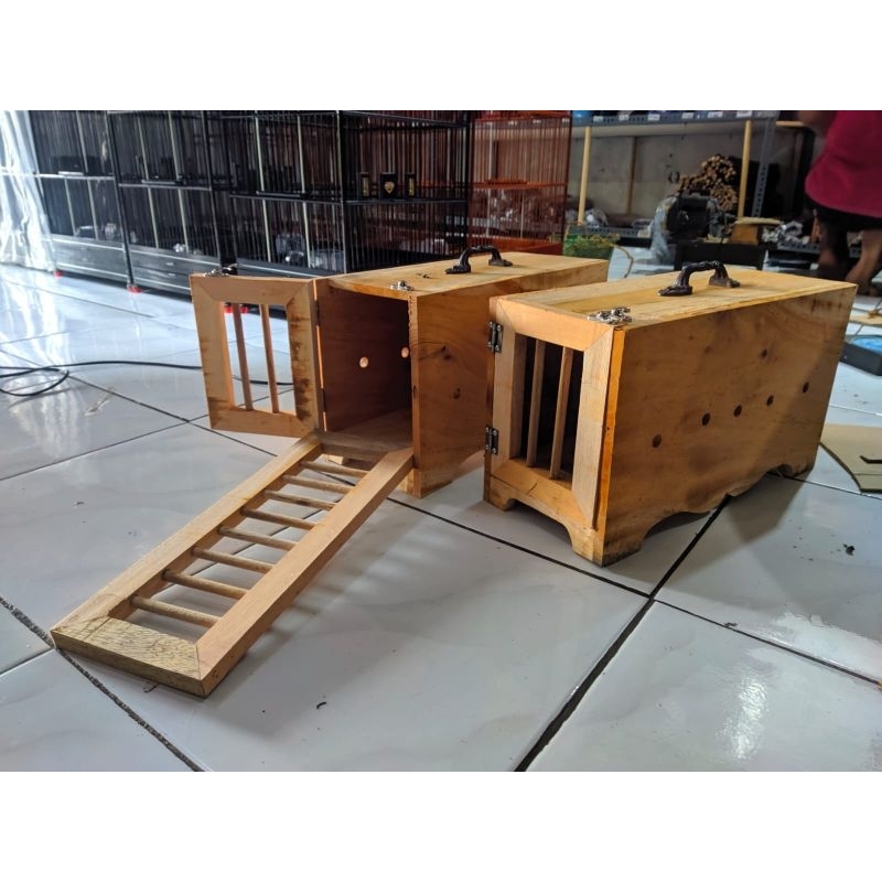 Bok Kayu Sangkar Kandang Merpati Bok Tas Burung Kayu Kandang Jalan Jalan Merpati