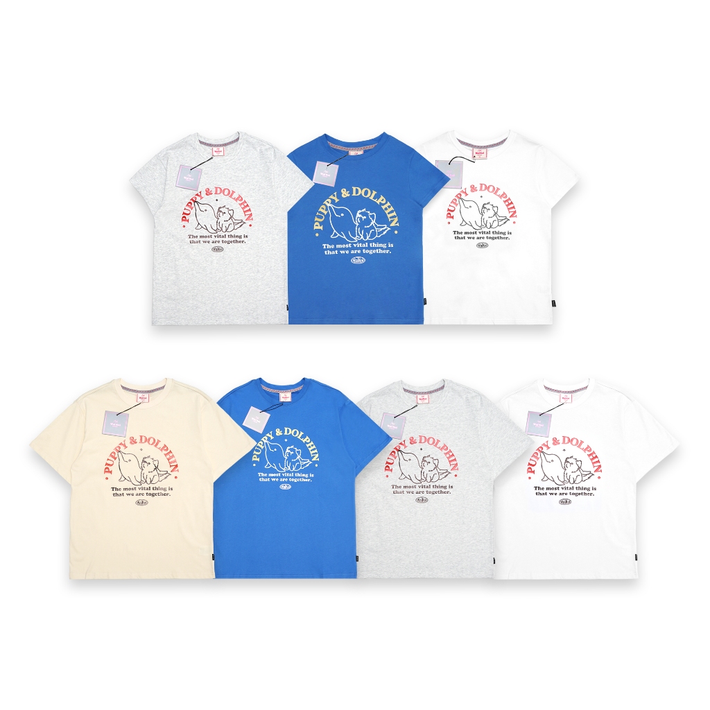 Wai Kei Puppy Dolphin Together T-Shirt