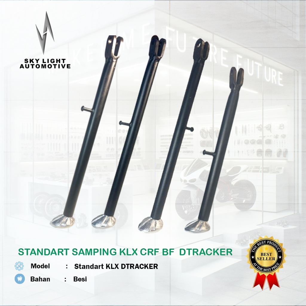 Standar Satu KLX CRF Panjang 30 35 40 - Standar Samping Per Depan Belakang KLX BF DTRACKER NEWE - sk