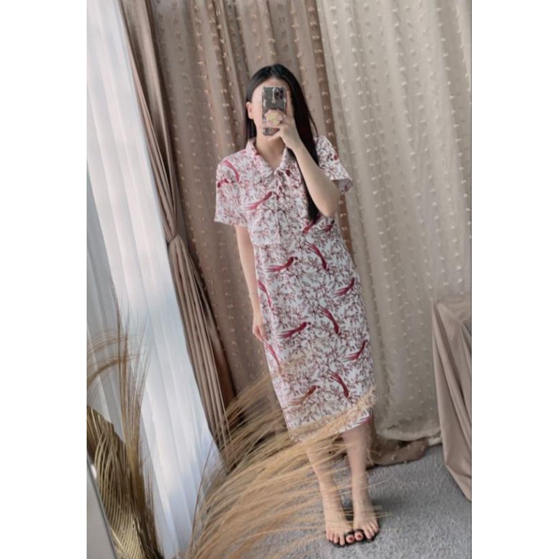 Nara Dress || Dress Cheongsam Imlek Motif || Vaeesan