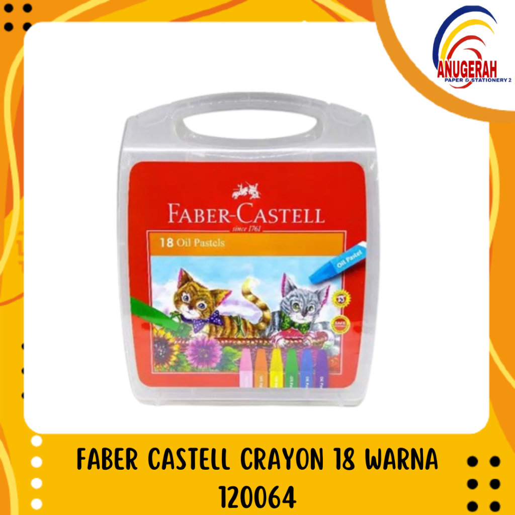 

Faber Castell Crayon 18 Warna 120064 OC (PCS)