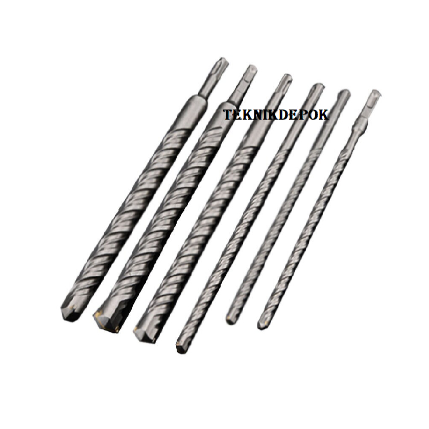 Mata Bor Beton 10 x 400 mm SDS plus Drill Bit Pembuat Lubang Tembok