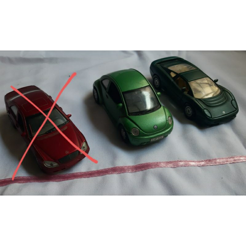 Diecast welly VW/Jaguar/Mercedes Benz