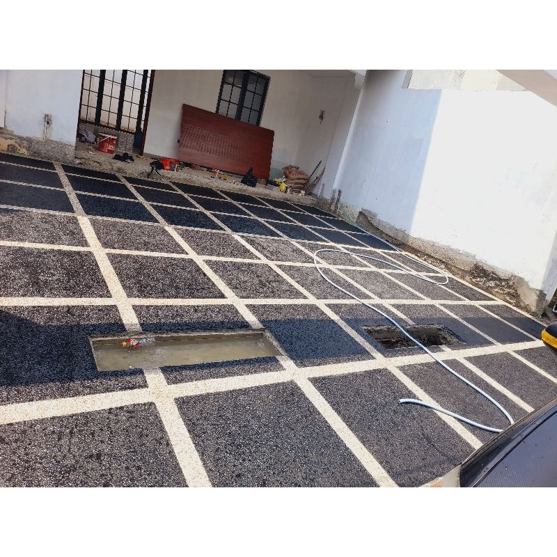 new carport garasi design batu koral sikat