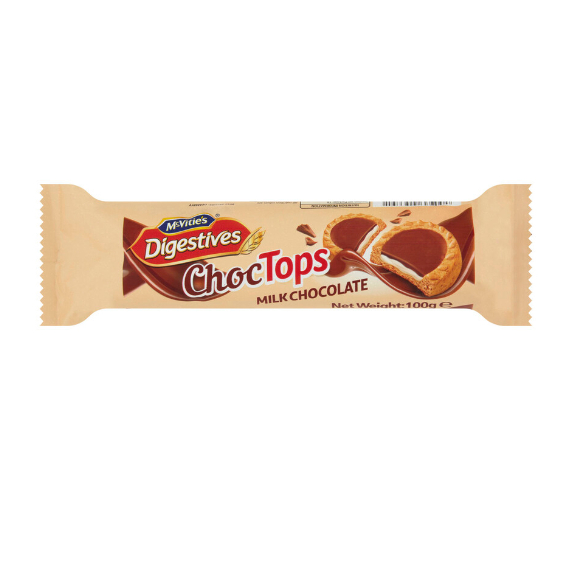 

Mcvities Digestives Tops Biscuits Milk Chocolate | 100g Australia