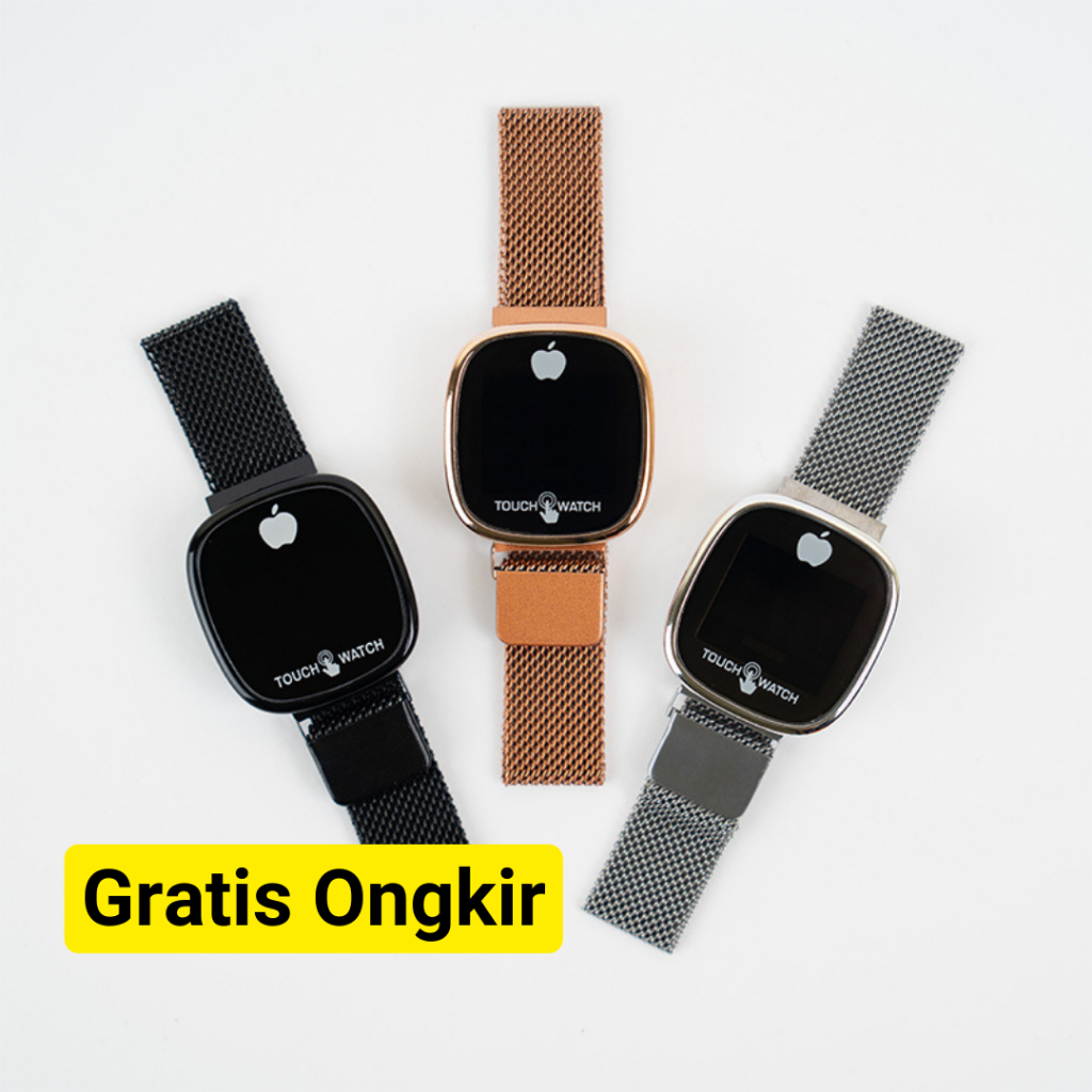 Jam Tangan LED Digital Pria Wanita Rantai Magnet Electronic Fashion Couple Anak Remaja Premium