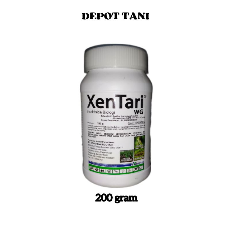 XENTARI WG Insektisida Biologi Spesialis mengendalikan ulat 200 gram