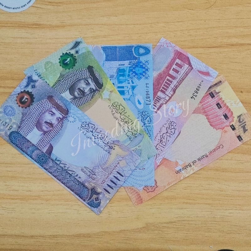 Replika Uang Dinar Bahrain untuk Mahar / Uang Mainan / BHD / Setengah Dinar / 1 Dinar / 5 Dinar / 10