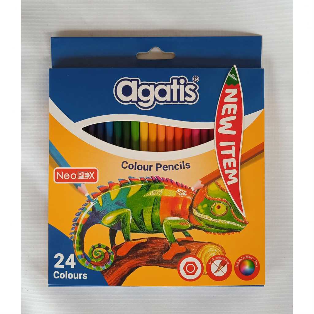 

PENSIL WARNA AGATIS NEOPEX PERMANENT 24 WARNA PANJANG