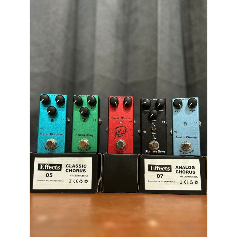 Efek Gitar + Adaptor Drive Distorsi Delay Chorus