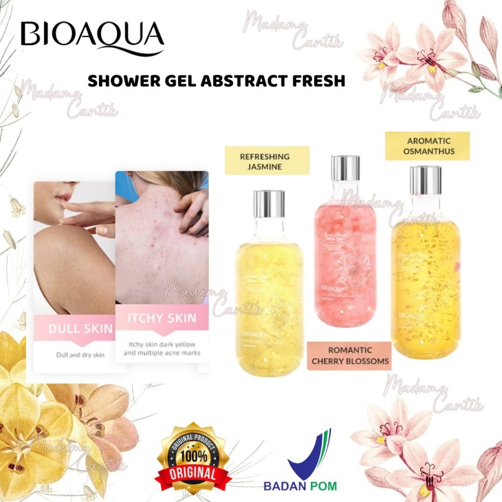 MADAME BIOAQUA SHOWER GEL ABSTRACT FRESH SABUN MANDI GEL BPOM