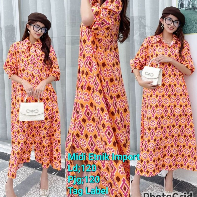 Dress Wanita ETNIK Import