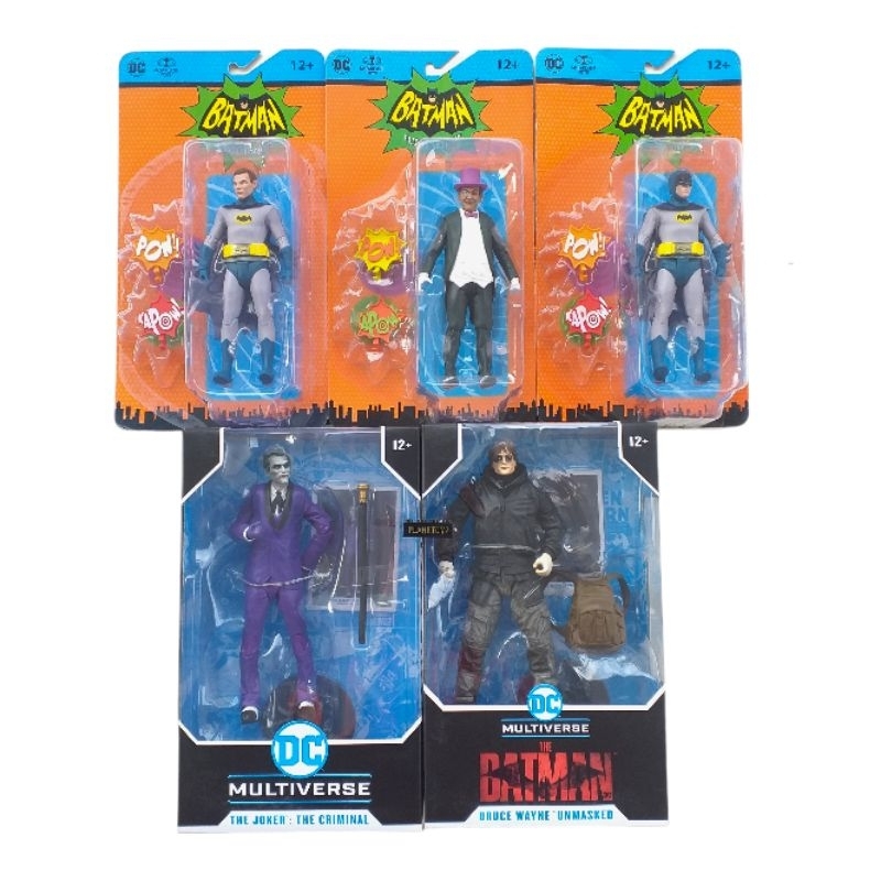 Dc Multiverse The Batman Bruce Wayne Unmasked Joker The Criminal Retro Classic Tv Series Batman Unma