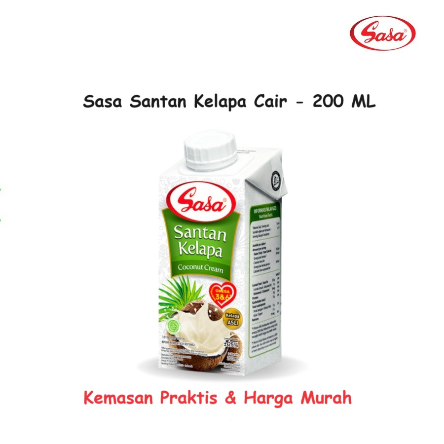 

Santan Sasa Santan Kelapa Cair Refill 200 ML