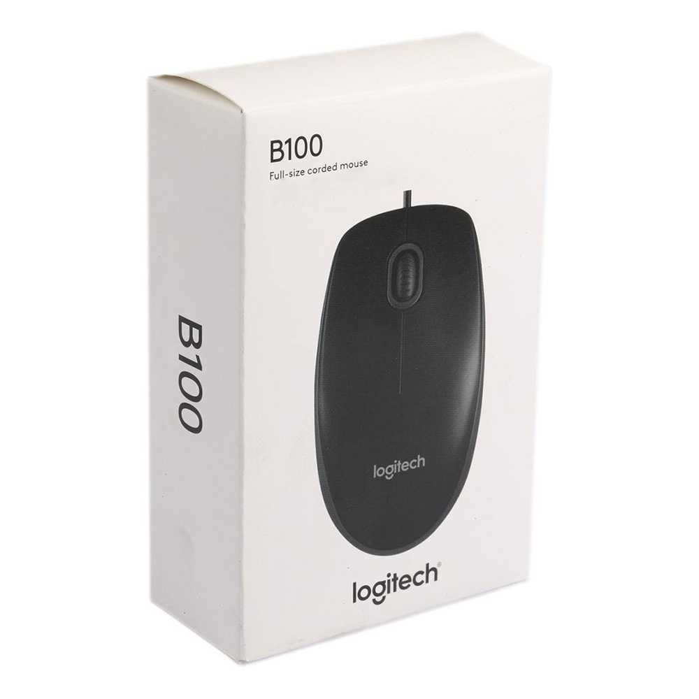 Mouse Logitech B100 Original - Logitech Mouse USB B-100