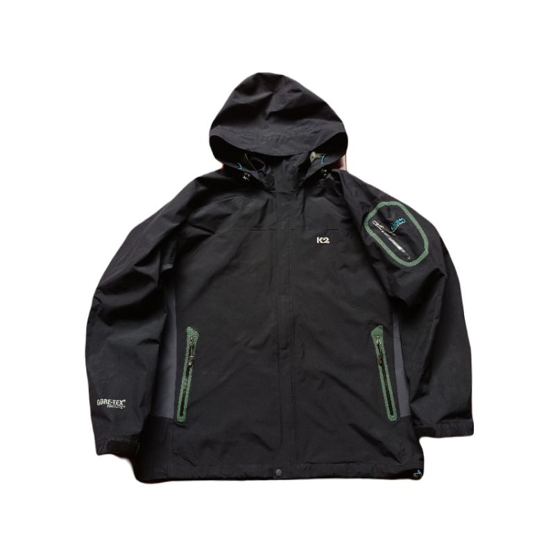 k2 goretex outdoor jacket hitam XL-XXL