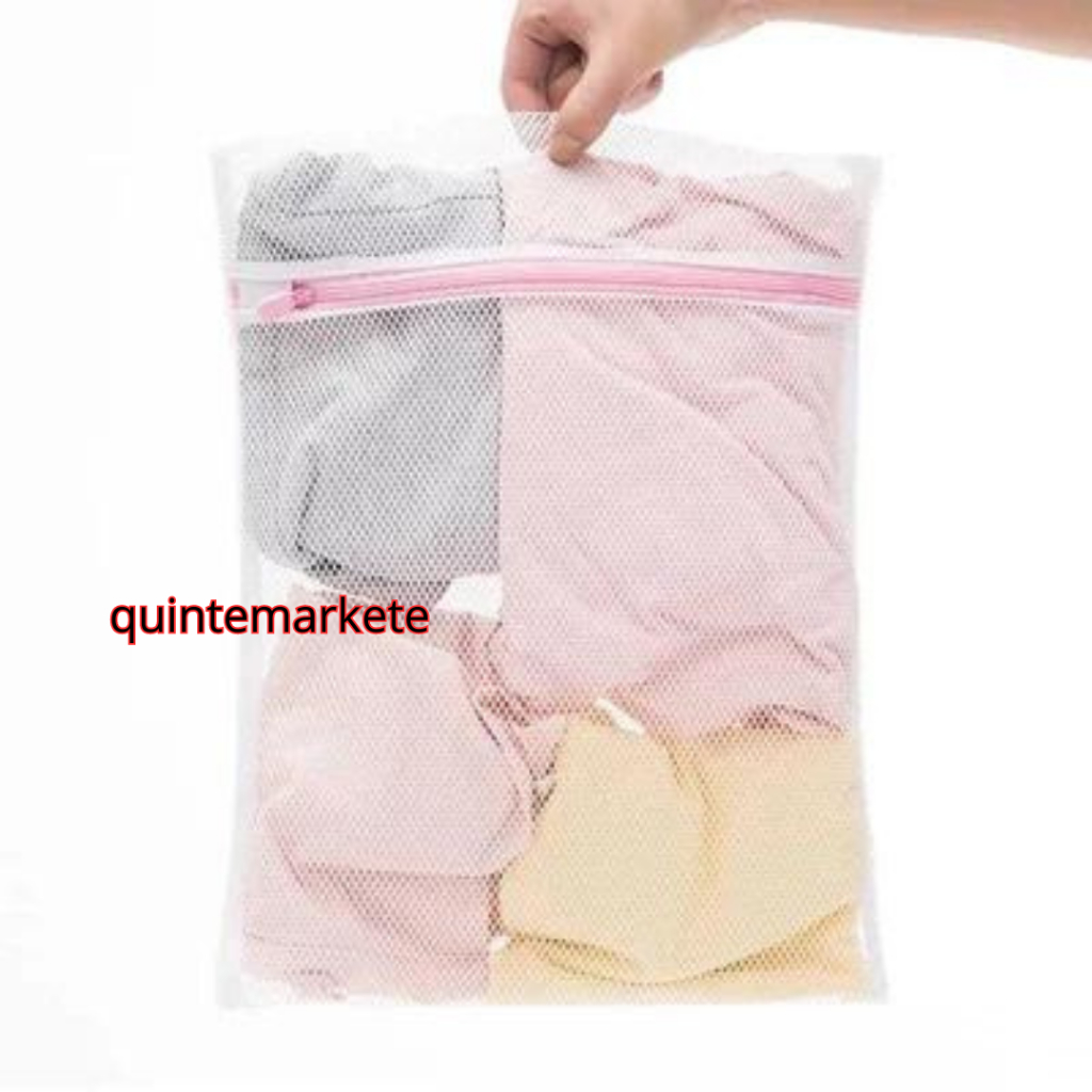 COD Laundry Bag Jaring Baju Kotor Kantong Mesin Cuci Bahan Jaring dan Resleting Untuk Pakaian