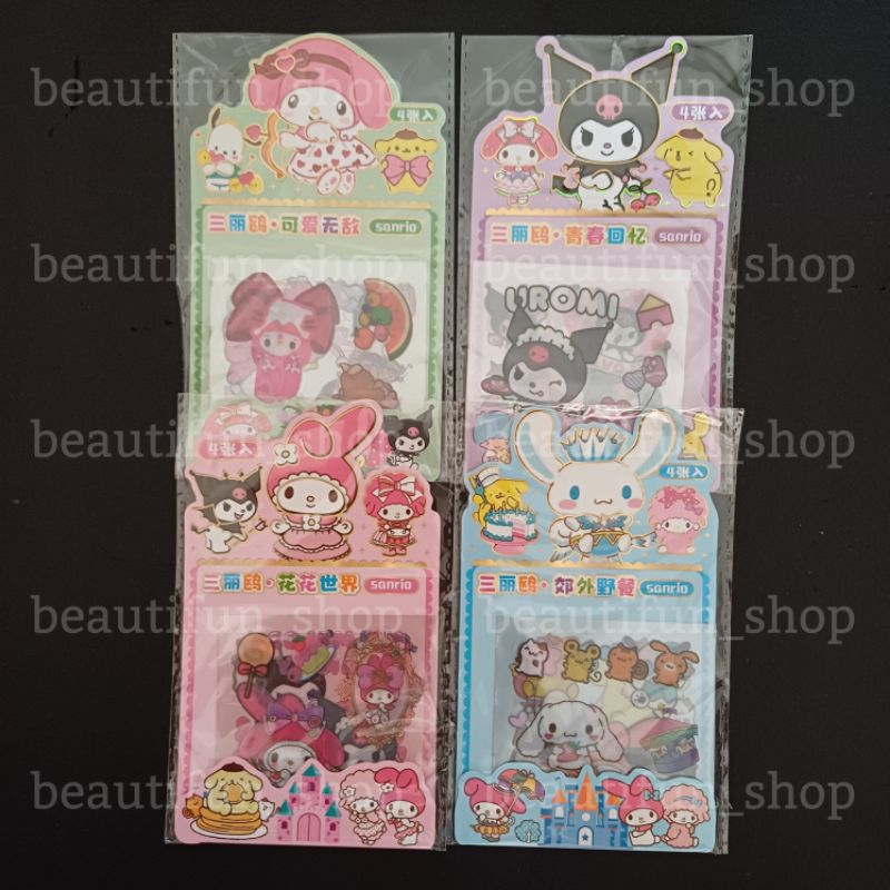 

Sticker sanrio sticker cinamoroll sticker kuromi sticker my melody | menempel stiker anak | mainan anak stiker karakter sanrio | stiker kuromi dan cinamorol | mainan stiker anak perempuan | stiker sanrio waterproof | sticker transparan sanrio kuromi