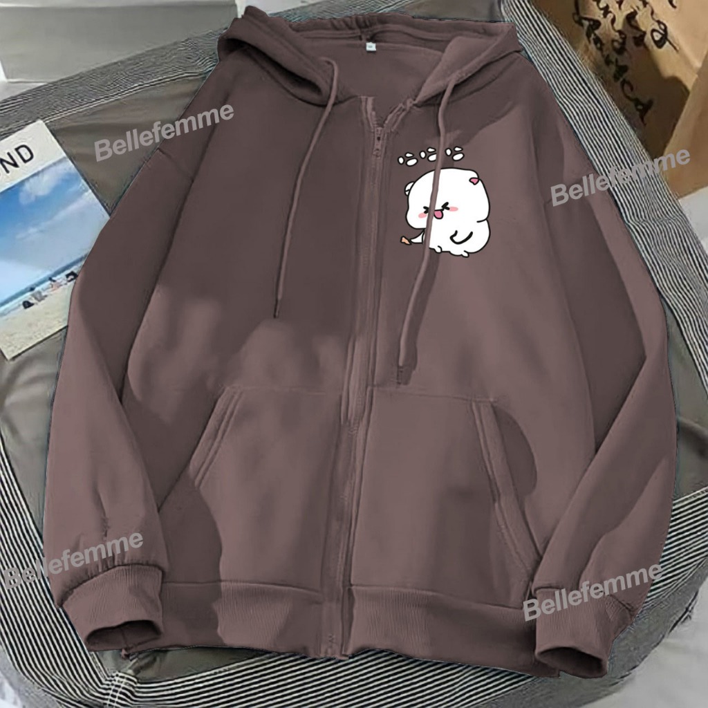 TERLENGKAP Hoodie zipper wanita cute cat premium aesthetic jaket wanita terbaru couple bestie viral