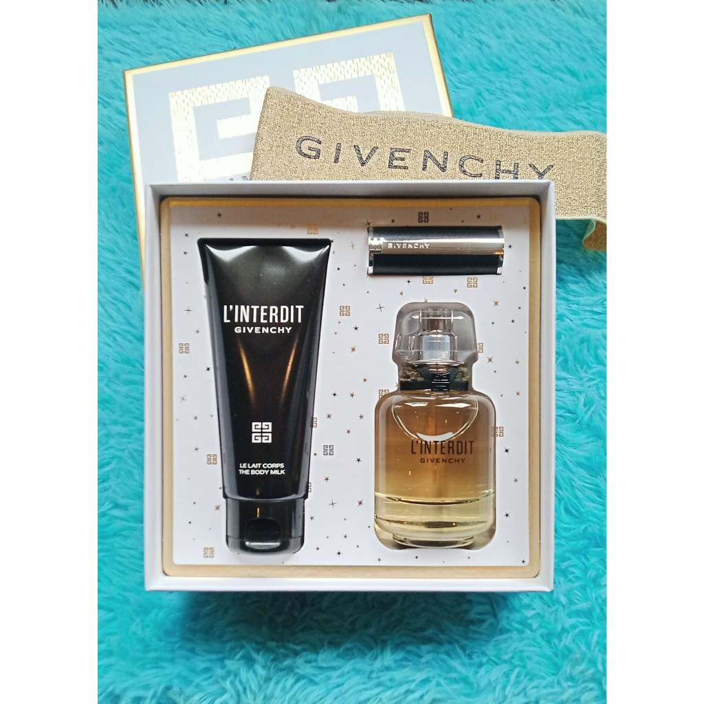 GIVENCHY L'INTERDIT EDP GIFTSET (EDP 50 ML, BODYLOTION 75 ML, MINI LIPSTICK)