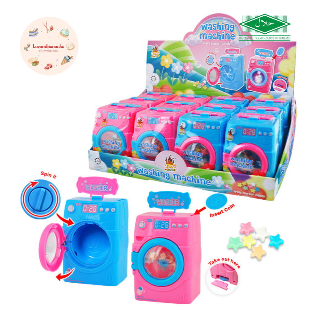 

Mainan Permen Mesin Cuci YLF Toy’s Castle Washing Machine With Candy