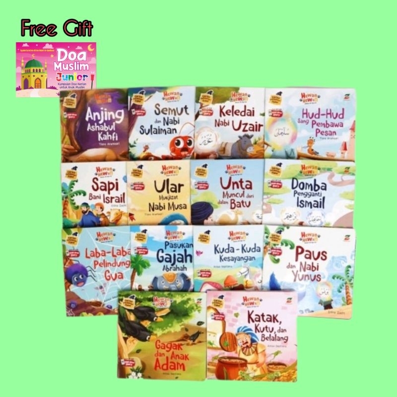 [AO] (Isi 14 Buku) Buku Pengantar Tidur Hewan-Hewan dalam Al Quran Buku Anak Buku Bayi Buku Balita B