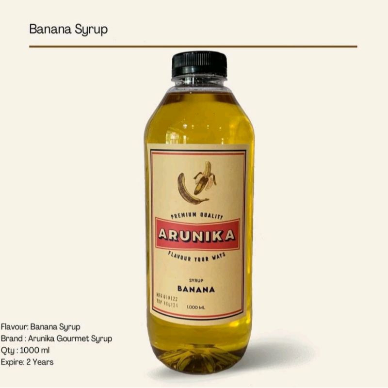 

Banana Arunika Syrup 1 Liter