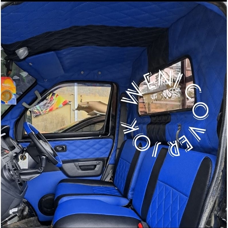 Cover sarung jok mobil grand max pick up Full cabin ( full interior ) - sarung jok - lapis pintu - c