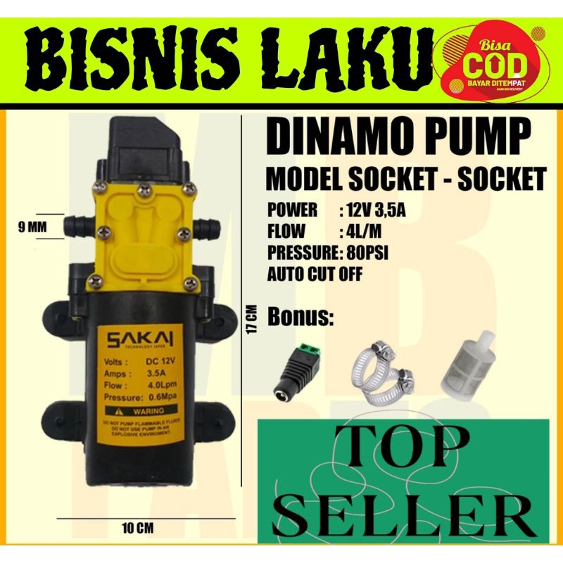 DINAMO SAKAI SOCK SOCK/ POMPA AIR DC 12V / DINAMO PUMP SPRAYER / CUCI MOBIL / MOTOR / AC