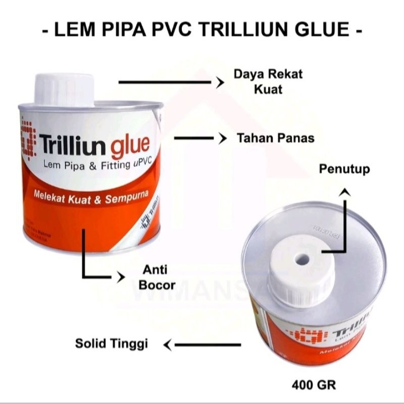 

LEM PIPA PARALON TRILIUN 400GR