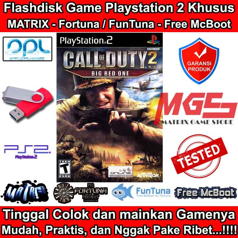 Flashdisk Game PS2 PS 2 Call of Duty 2 - Big Red One