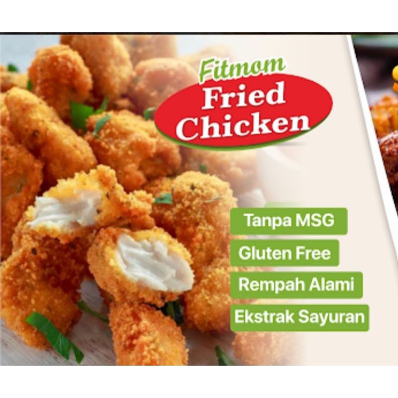 

Fitmom Fried Chicken | Ayam Goreng tanpa tulang Low Fat Non MSG