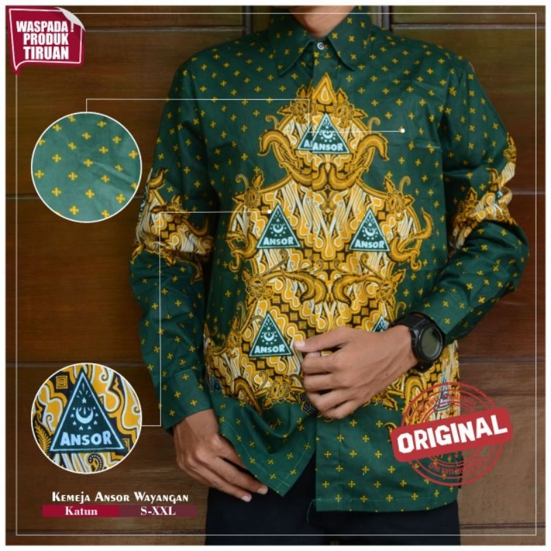 BATIK ANSOR KEMEJA BATIK ANSOR WAYANGAN