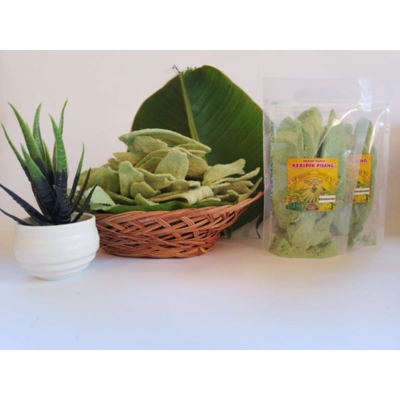 

keripik pisang paket hemat 10 pcs rasa matcha kemasan 40 gram