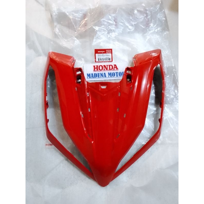 Cover Tameng Depan Merah Kilap Honda Vario 125 eSP K2V ORIGINAL 64301K2VN30ZJ