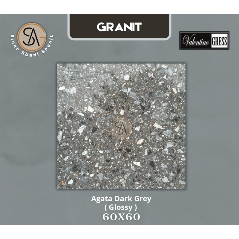 granit 60x60 valentino gress agata dark grey