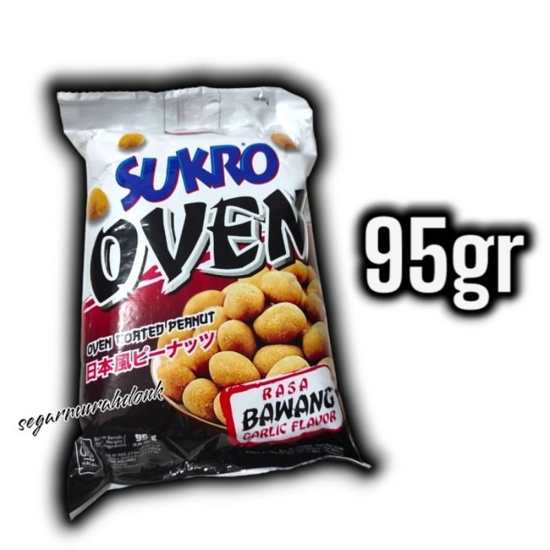 

Sukro Oven Kacang 95 gram rasa Bawang