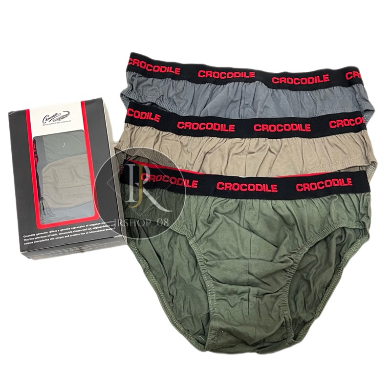 (1box isi 3) celana dalam pria CROCODILE 521-282 / cd pria original premium