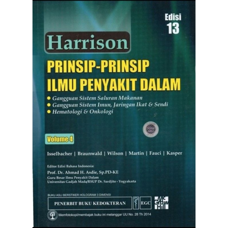 [PRELOVED] Harrison Ilmu Penyakit Dalam Vol 4 dan 5