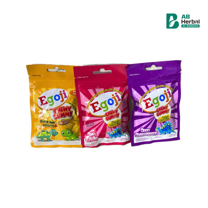 

EGOJI CHEWY GUMMY RASA Jeruk/Strawberry/ Melon/Blackcurrant/Leci 1 sachet