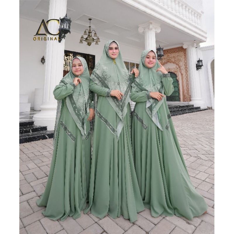 New Series Rania Syari Couple (Khusus Ibu) | Gamis AC Original | Gamis Premium | Gamis Dewasa | Gami