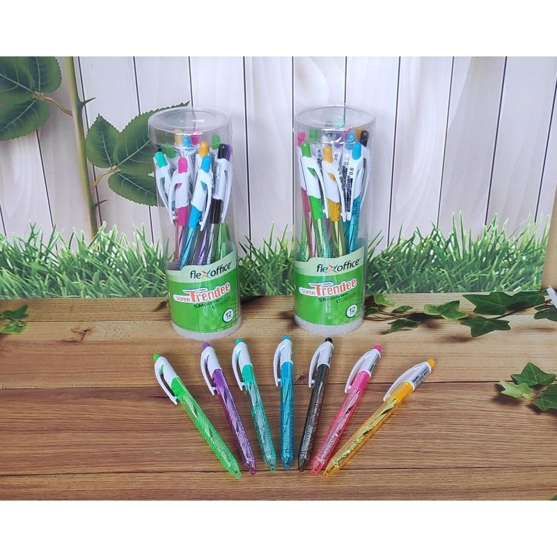 

[ Pack] Bolpen / Pulpen FlexOffice Super Frendee FO-GELB09