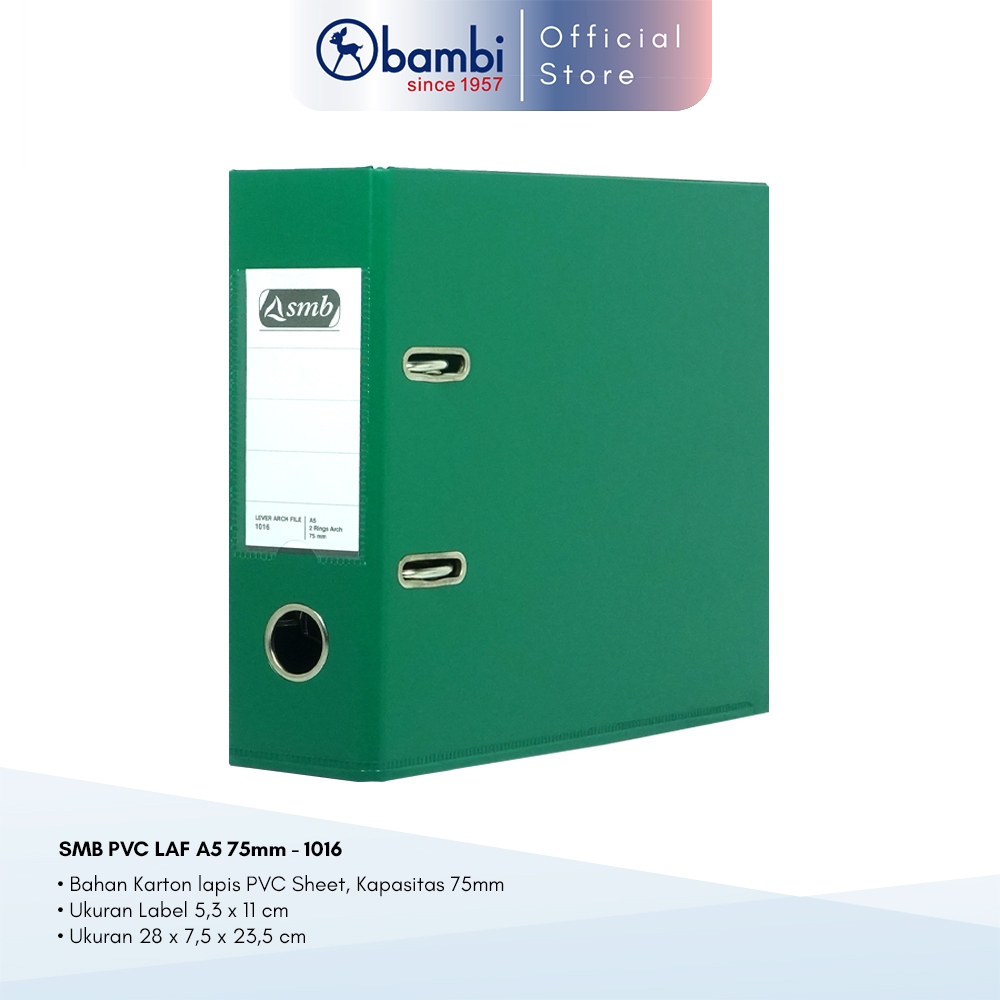 

Bambi x SMB Lever Arch File Ordner A5 All Color Jumbo Size 75 mm Original