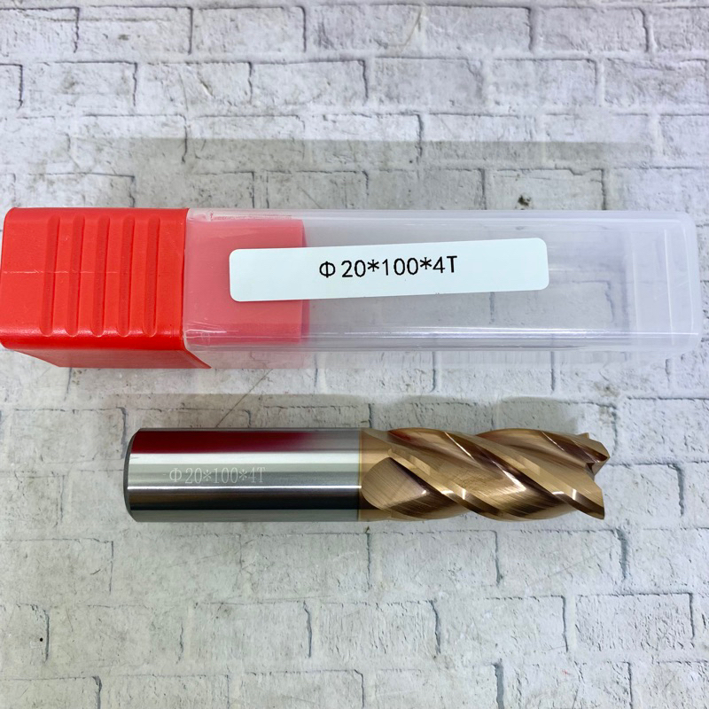 Endmill 20 mm carbide HRC55 baru..Endmill 20 x 100 mm