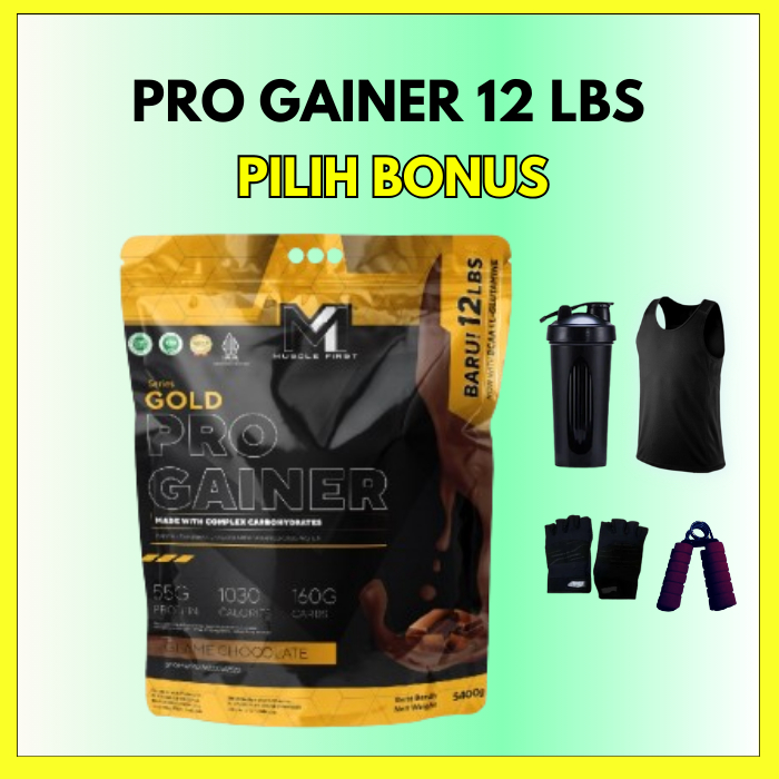 MUSCLE FIRST GAINER PRO GAINER 12 LBS ORIGINAL M1 HALAL BPOM MUSCLE M1 GAINER 12 LBS MUSCLE FIRST