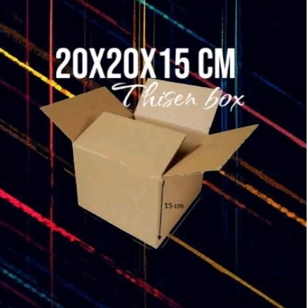 

Kardus box kotak packing 20x20x15 cm | dus recycle packaging| die cut corrugated | siap pakai