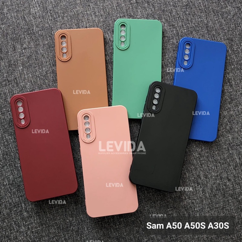 case macaron pro camera samsung a50 / a50s / a30s candy case full color 3D silikon karet TPU